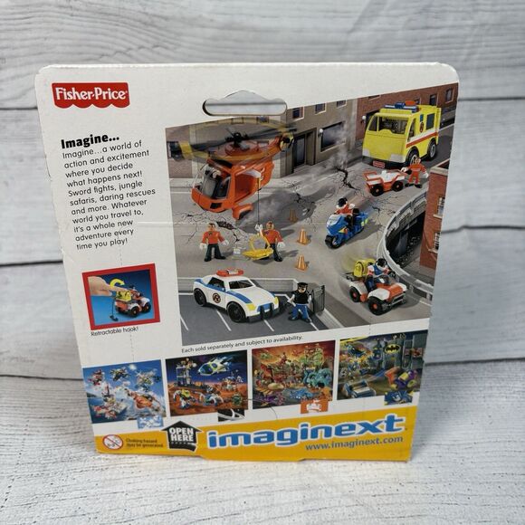 RESCUE ATV Fisher-Price Imaginext Mini Fig Mudding Fun Emergency 2010 New NOS - Picture 2 of 5